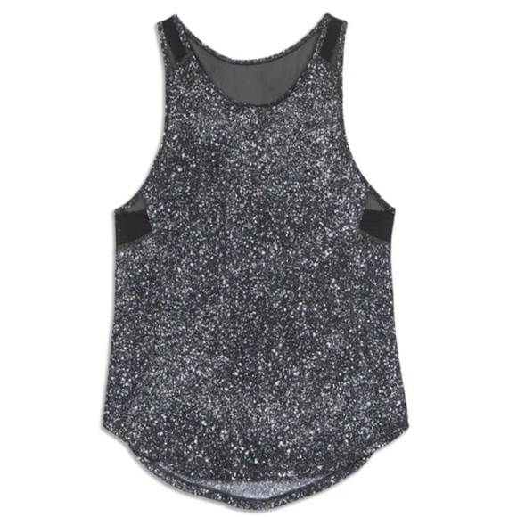 Lululemon Sculpt Women’s Sz 8 Black White Running Gym Workout Athletic Tank Top - Picture 1 of 7